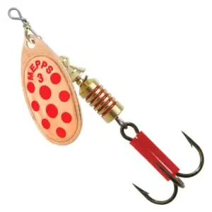 Spinner Mepps Aglia Decoree - farbe kupfer / rot punkte