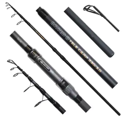 Angelrute Mikado Intro II Tele Carp 330 cm - 3 lbs + zweite gratis