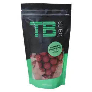 Boilies TB Baits GLM Squid Strawberry 250 g - Ø 16 mm