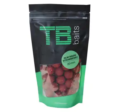 Boilies TB Baits GLM Squid Strawberry 250 g - Ø 24 mm