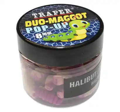 Boilies Traper DUO-Maggot Pop-Up - Tutti Frutti / Weiße Maden
