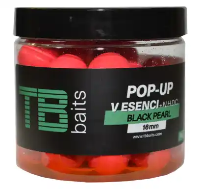 Boilies TB Baits POP-UP Black Pearl + NHDC - Ø 16 mm