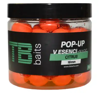Boilies TB Baits POP-UP Citrus + NHDC - Ø 16 mm