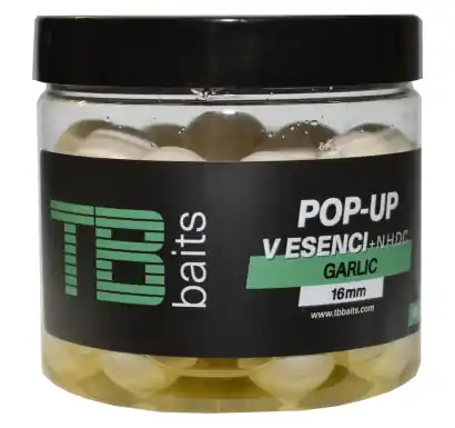 Boilies TB Baits POP-UP Garlic + NHDC - Ø 16 mm