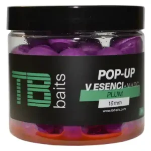 Boilies TB Baits POP-UP Plum + NHDC - Ø 16 mm