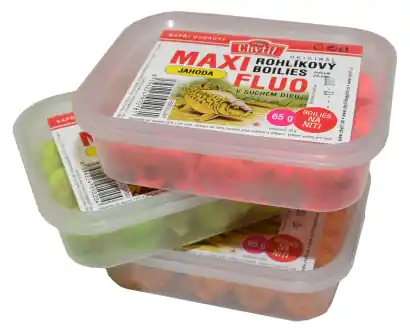 Boilies roll MAXI Fluo - Knoblauch