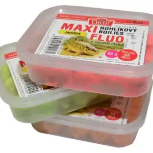 Boilies roll MAXI Fluo - Erdbeere