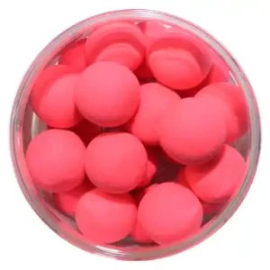 Boilies Mikbaits MEGA Fluo Pop-Up - Erdbeere - 25 mm