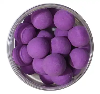 Boilies Mikbaits MEGA Fluo Pop-Up - Würzige Pflaume - 25 mm