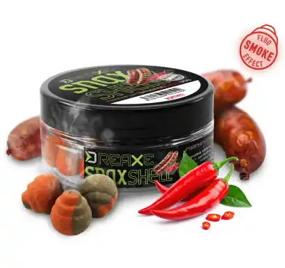 Boilies Delphin D SNAX WAFT SHELL - Frankfurter Wurst / Chili
