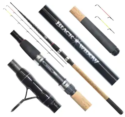 Angelrute Daiwa Black Widow Tele Feeder 390 cm - 150 g