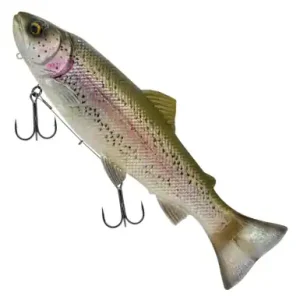 Savage Gear 3D Line Thru Pulsetail Trout - Clear Rainbow Trout - 20 cm - 1636618