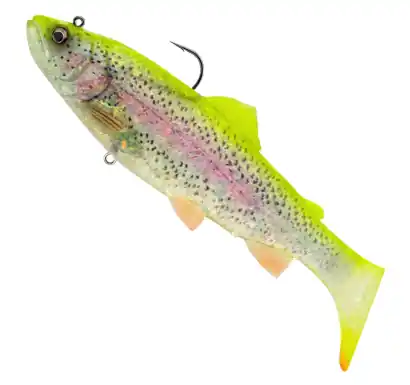 Savage Gear 3D Trout Rattle Shad - Clear Lemon Trout - 12,5 cm - 1636629