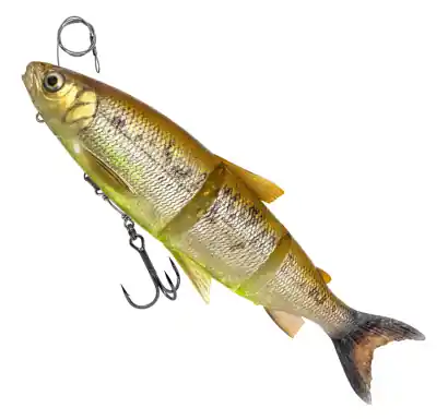 Savage Gear 3D Line Thru Whitefish - Brown Chatreuse - 17 cm - 1635911