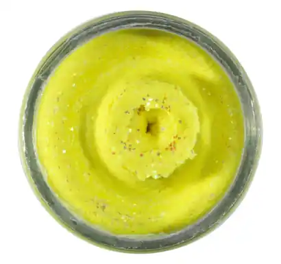 Berkley PowerBait Natural Glitter Trout Dough - Liver Sunshine Yellow Glitter - 1633606