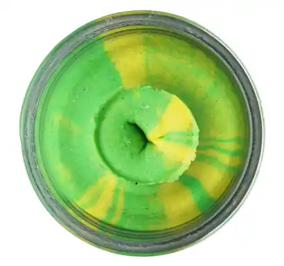 Berkley PowerBait Glitter Trout Dough - Fluorescent Green / Yellow Glitter - 1633567