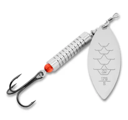 Spinner Delphin SPEAR - farbe Metal