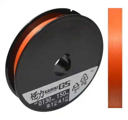 Schnur Shimano Kairiki G5 - Orange - 150 m