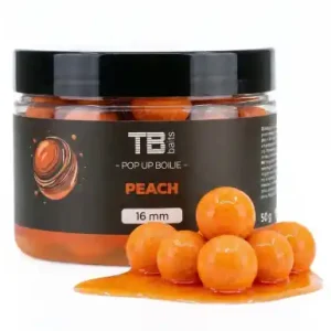 Boilies TB Baits POP-UP Peach + NHDC - Ø 16 mm