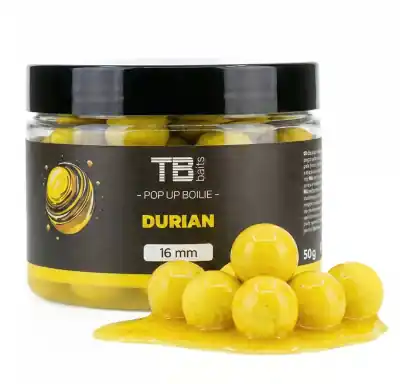 Boilies TB Baits POP-UP Durian + NHDC - Ø 12 mm