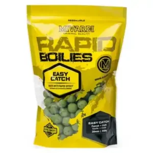 Boilies Mivardi Rapid Easy Catch - Knoblauch + Chilli - Ø 24 mm / 950g