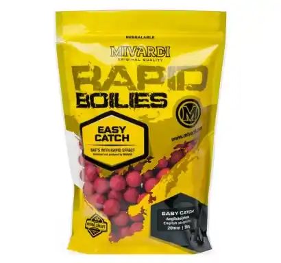 Boilies Mivardi Rapid Easy Catch - Englisch Erdbeere - Ø 24 mm / 950g