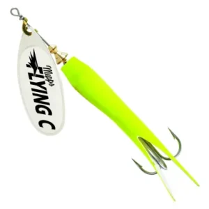 Spinner Mepps Aglia Flying C - farbe silber / gelb