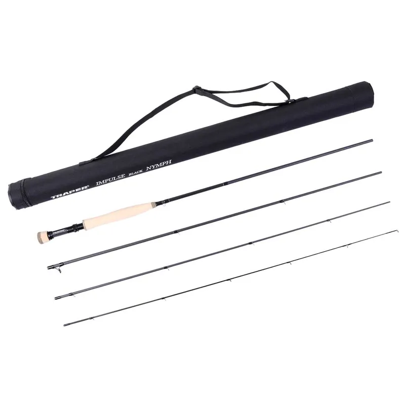Traper Impulse Black Nymph Einhand Fliegenrute- # 3 - 10,6 ft