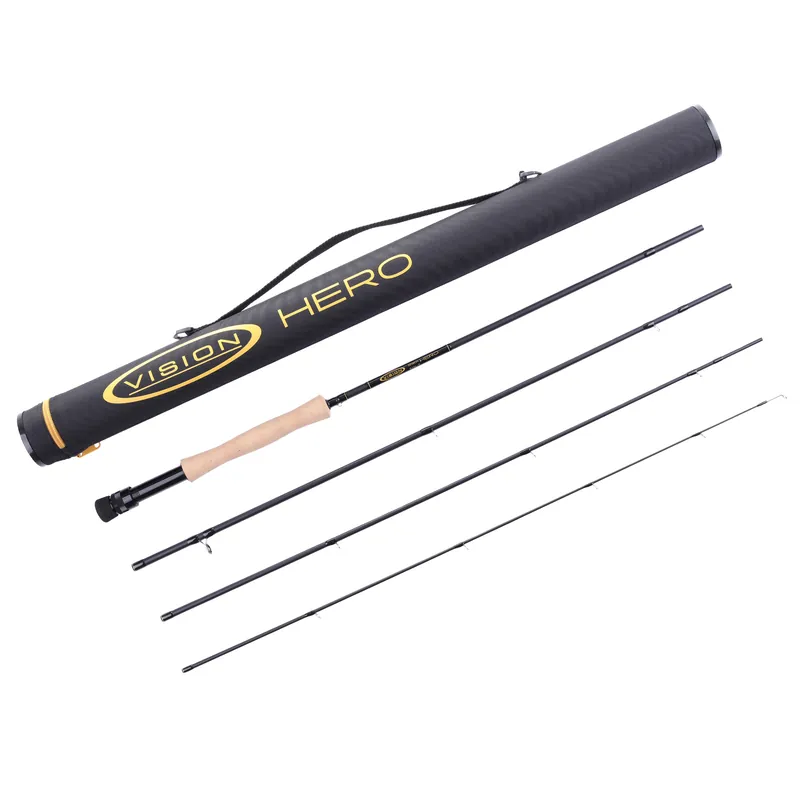 Vision Black Hero Streamer special Edition Fliegenrute # 6 - 9 ft-