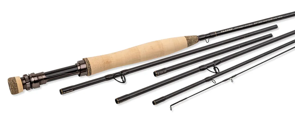 Traper Concept Combo Multi Length Einhand Fliegenrute- # 4 - 9 ft / 9,6 ft / 10 ft / 10,6 ft