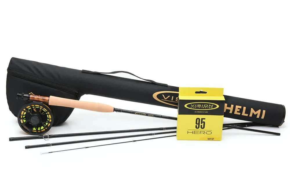 Vision HELMI Outfit Trout & Streamer Fliegenruten Set- # 4 - 8,6 ft