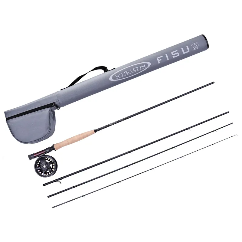 Vision Fisu 2 Nymph Outfit Einhand Fliegenruten Set # 3 - 10 ft-