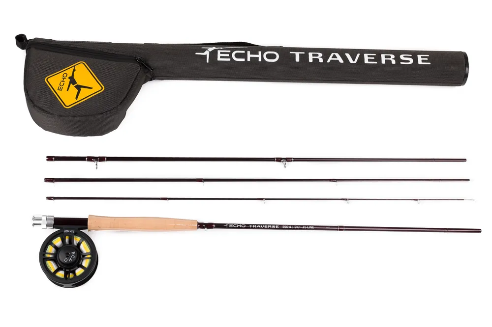 Echo Traverse Kit Set Einhand Fliegenrute- # 4 - 9 ft