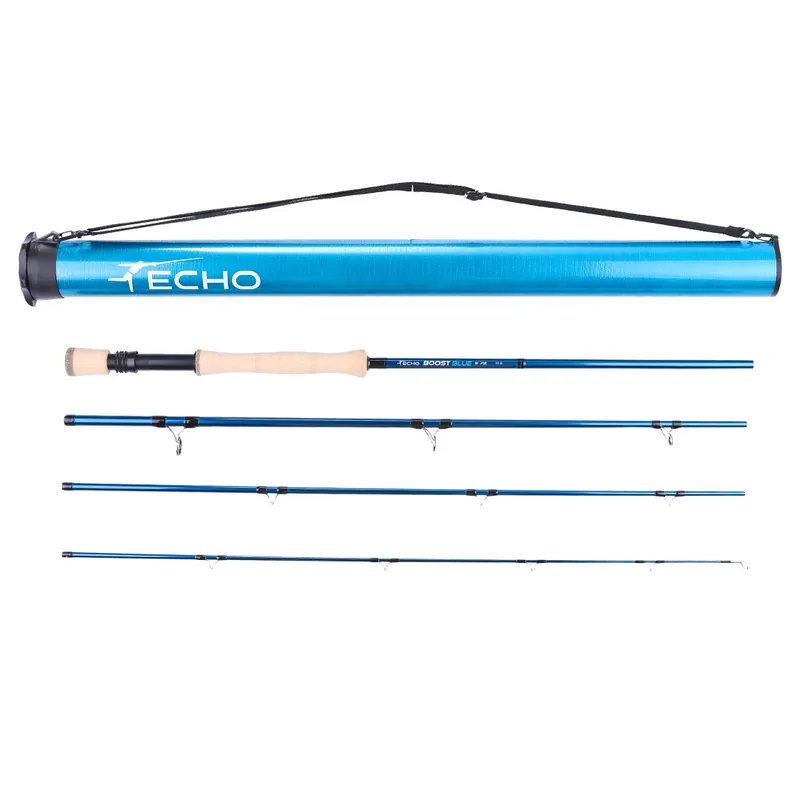 Echo Boost Blue Saltwater Einhand Fliegenrute- # 6 - 9 ft