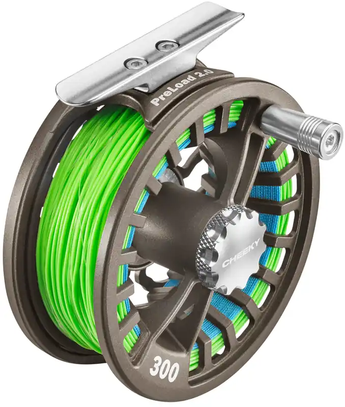 Cheeky PreLoad 2.0 Fliegenrolle mit WF- Fliegenschnur und Backing Moonstone- 350