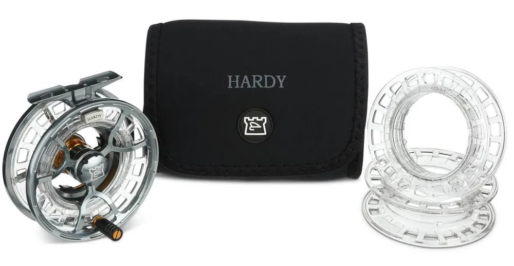 Hardy Averon Cassette Fliegenrolle mit 2 zusätzlichen Wechselspulen- 4000