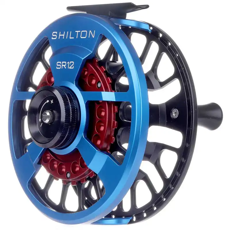 Shilton SR Series Custom Reel Blue-Black-Red Fliegenrolle- SR8
