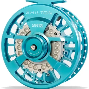Shilton SR Series Custom Reel Turquoise-Turquoise-Titanium Fliegenrolle-                                                                                                                                                                                                                        SR8