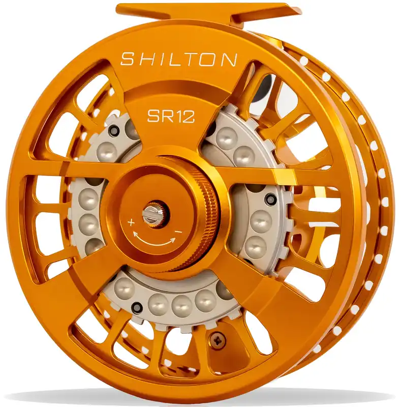 Shilton SR Series Custom Reel Gold-Gold-Titanium Fliegenrolle- SR8