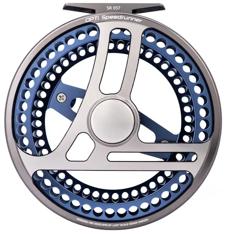 Loop Opti Speedrunner Fliegenrolle Arctic Blue-