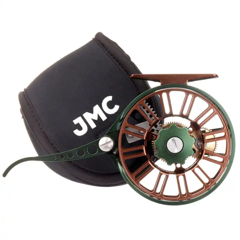 JMC Ozone Racing Green 36 Nymph halbautomatische Euronymph Fliegenrolle-