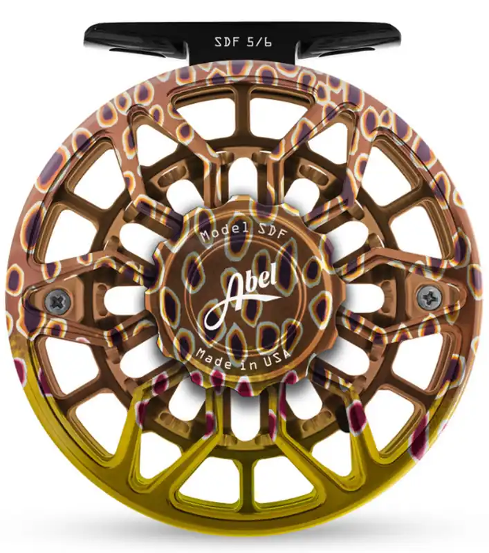 ABEL SDF # 5/6 Set Fliegenrolle & Spule classic brown trout-