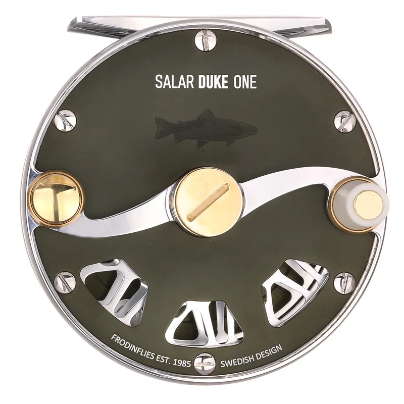 Frödin Salar Duke Reel Fliegenrolle matte hunter green- ONE # 6 - # 8