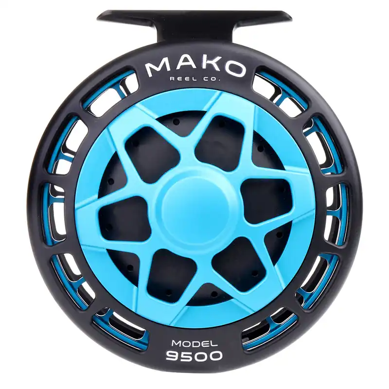 Mako Reel Co. Fliegenrolle matte turquoise on black-                                                                                                                                                                                                                        9500