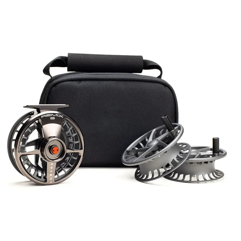Lamson Remix S Fliegenrolle im Set smoke- 3+