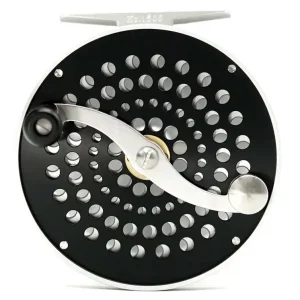 Iwana Salmon Series Fliegenrolle RHW black & silver- medium
