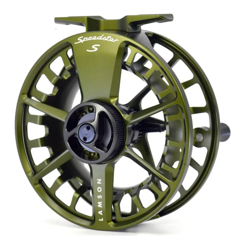 Lamson Speedster S Fliegenrolle olive green- 7+