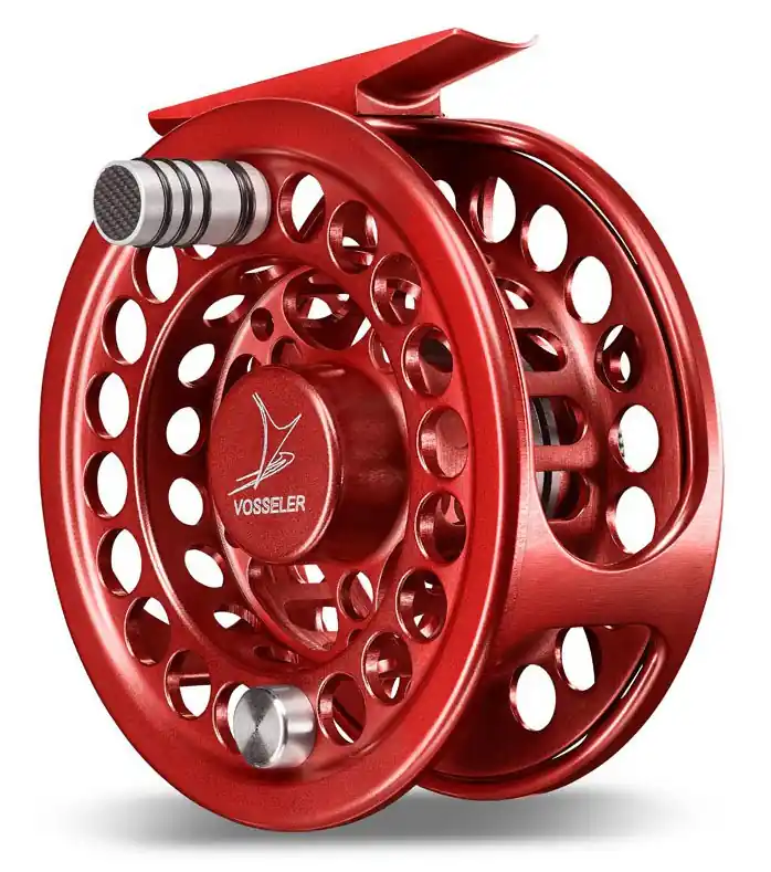 Vosseler DC2 Fliegenrolle rot- # 3/4