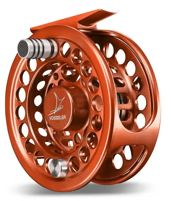 Vosseler DC2 Fliegenrolle orange- # 3/4