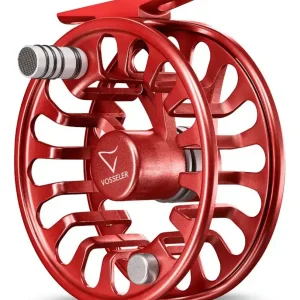 Vosseler Air One Fliegenrolle rot- # 5/6